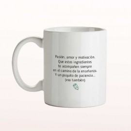 taza personalizable para profes en prácticas