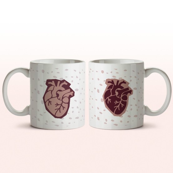 pack tazas corazon anatomico