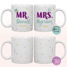 Tazas personalizadas novios