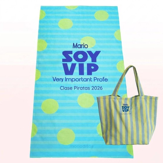 Bolso y toalla para profes