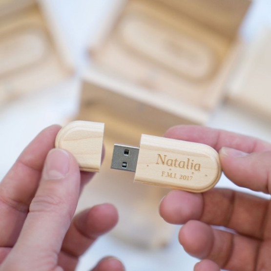 Usb madera personalizado