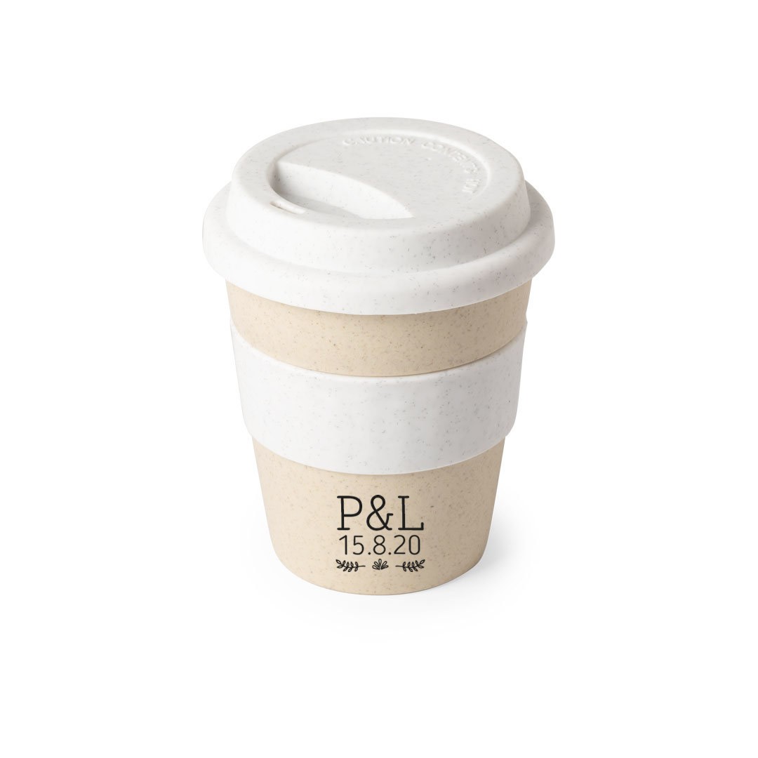 Vaso take away Personalizado Fibra de Bambú Moñaditas