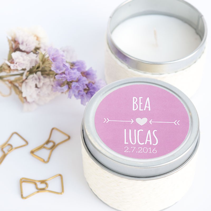 🕯Vela regalo invitados boda - moñaditas