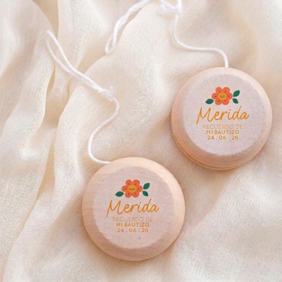 yoyo personalizado bautizo
