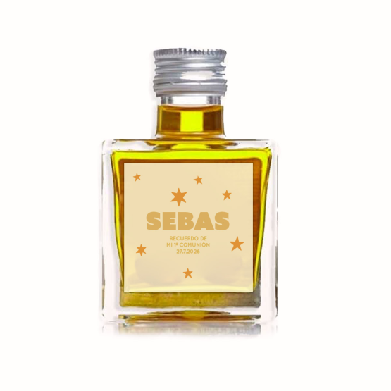 Aceite de oliva personalizado estrellas