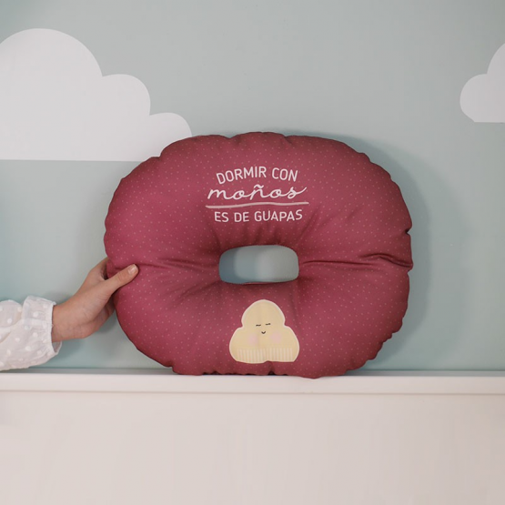 cojín para dormir con moños
