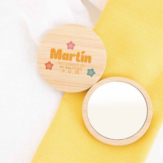 espejo bautizo estrellitas