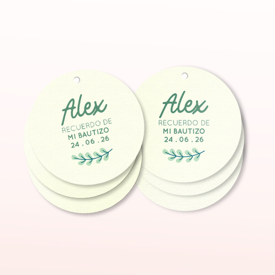 etiquetas bautizo hojitas