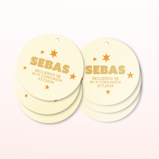 etiquetas comunion estrellas