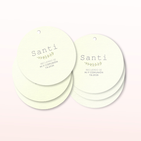 etiquetas comunion olivo