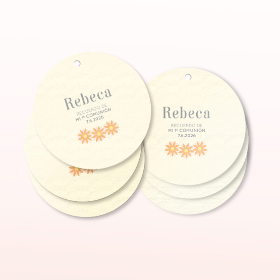 etiquetas comunion margaritas