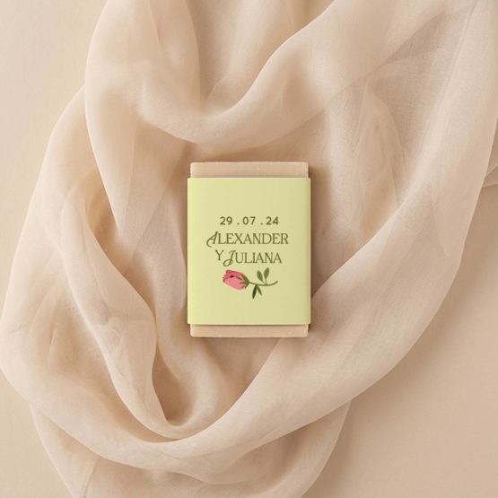 jabones regalo boda flor