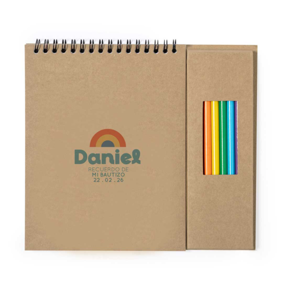 Libreta colorear arcoiris