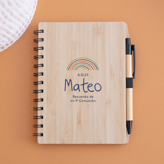 Libreta personalizada arcoiris