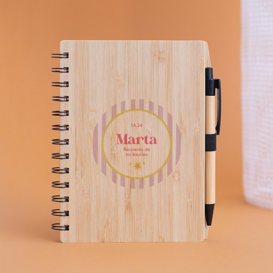 Libreta personalizada rayas