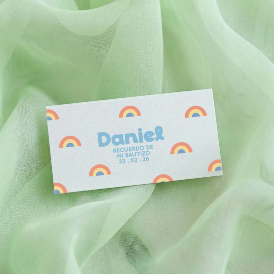 Pulsera bautizo arcoiris