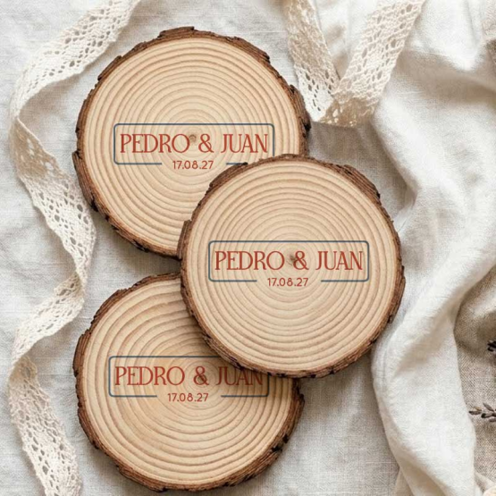 Set Posavasos de madera