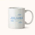 Taza personalizada nubes