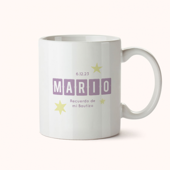 Taza personalizada estrellas