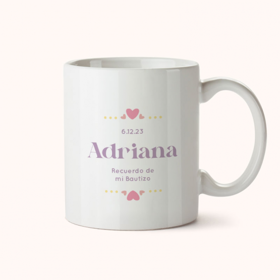 Taza personalizada 3 corazones