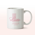 taza comunion inicial rosa