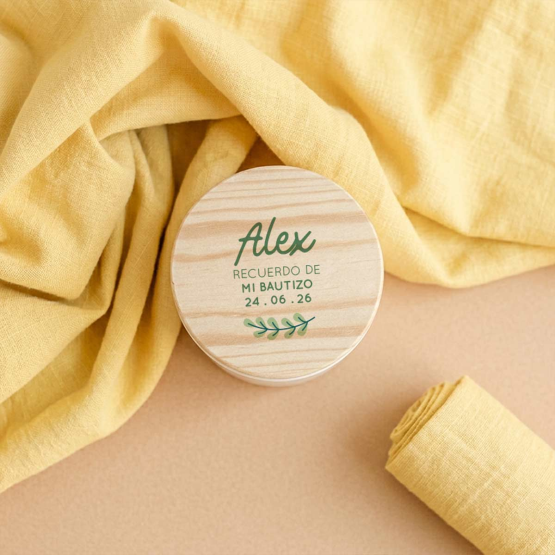 vela bautizo hojitas