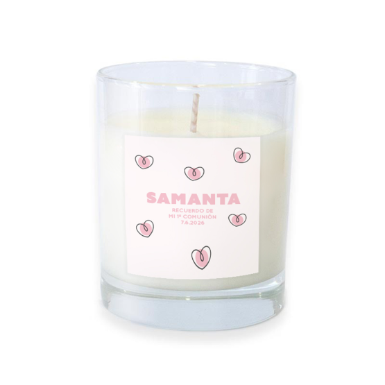 vela cristal corazon